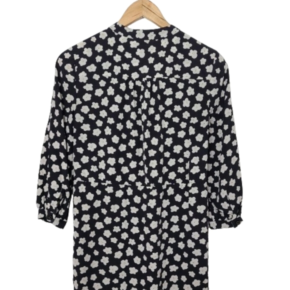 KATE SPADE Mini Faye 100% Silk Floral Print Shirt Dress Women's Size XXS - Picture 9 of 15